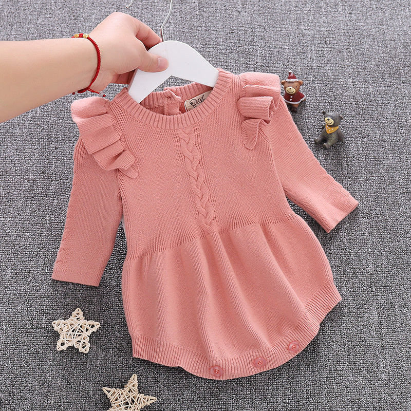 Baby cotton romper, baby girl