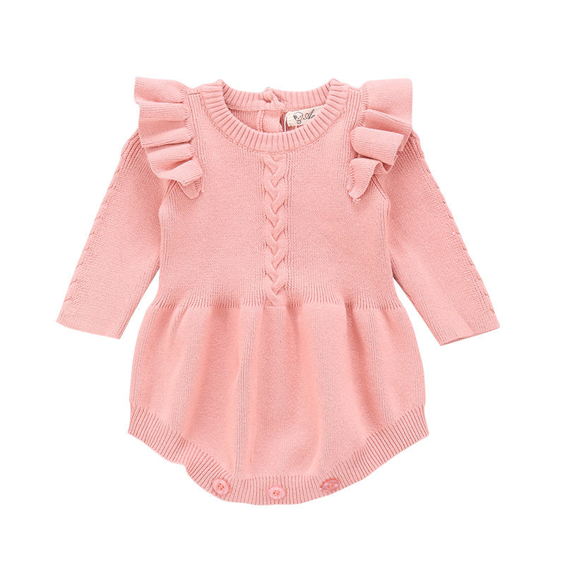 Baby cotton romper, baby girl