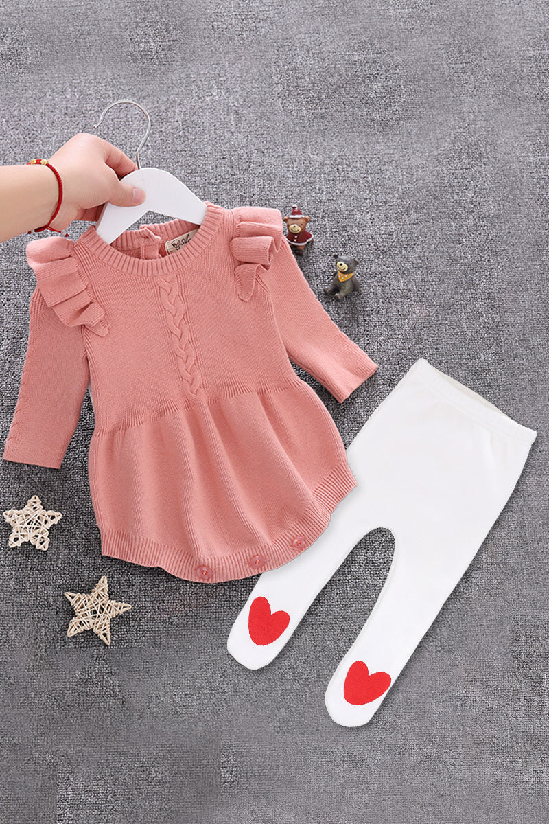 Baby cotton romper, baby girl
