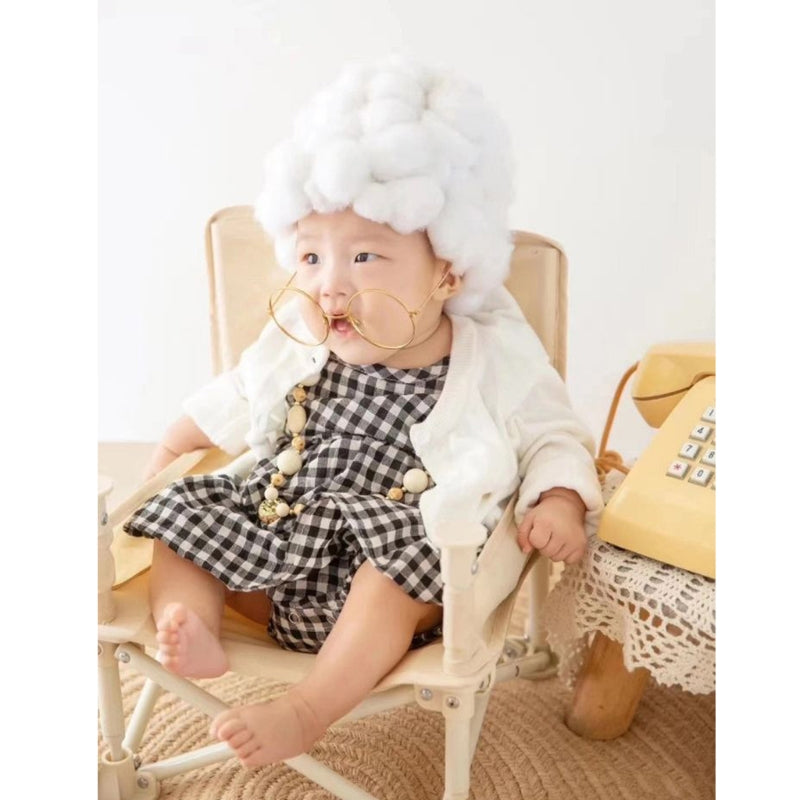 Funny Baby Photography Prop Costume Infant Girls Cosplay Grandma Clothes Outfits