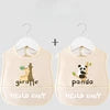 Cartoon Pattern Waterproof Baby Eating Bib Gown for Children Button Closure Food Supplement OEM Service Available