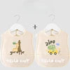 Cartoon Pattern Waterproof Baby Eating Bib Gown for Children Button Closure Food Supplement OEM Service Available