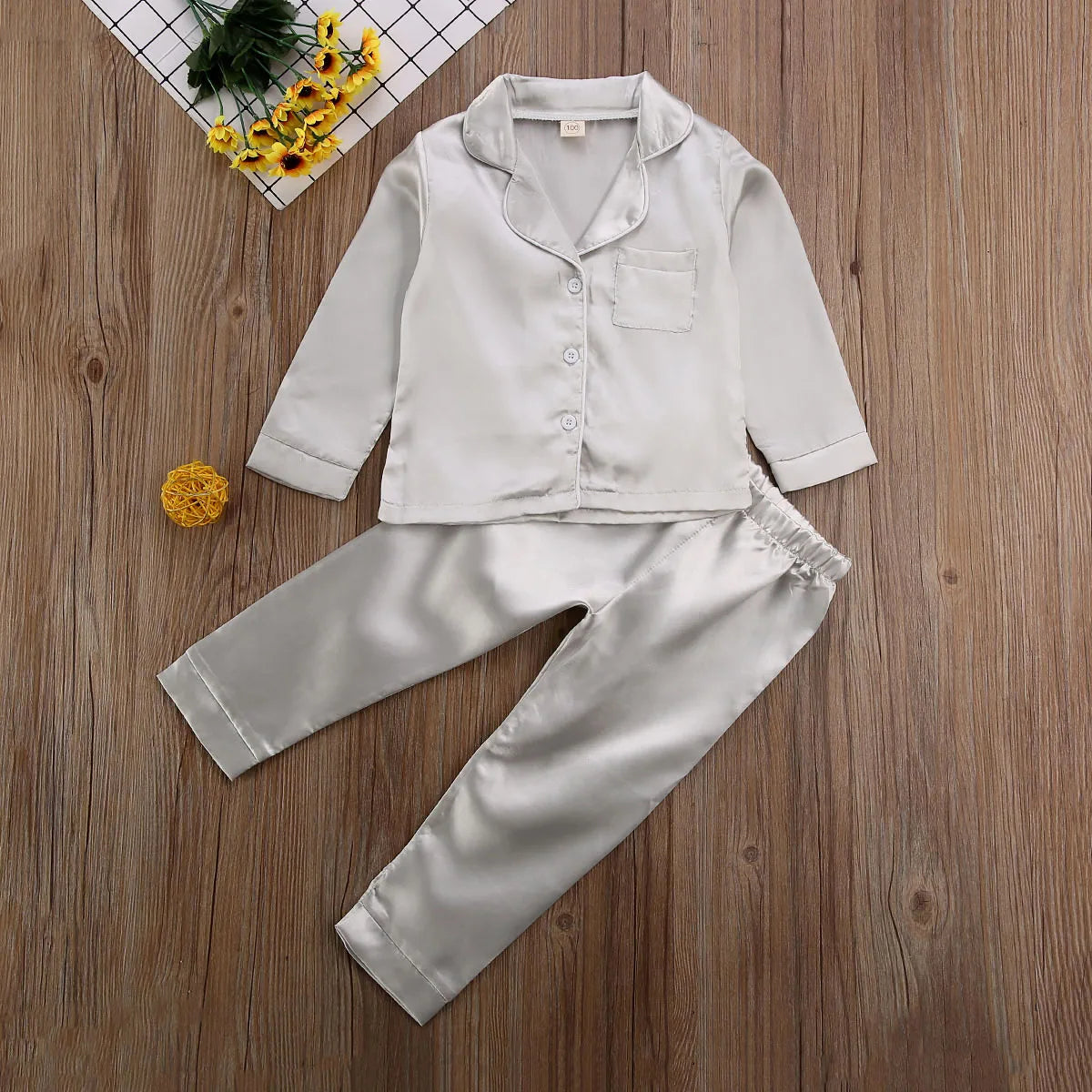 Satin Autumn Winter Pajamas