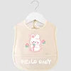 Cartoon Pattern Waterproof Baby Eating Bib Gown for Children Button Closure Food Supplement OEM Service Available