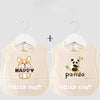 Cartoon Pattern Waterproof Baby Eating Bib Gown for Children Button Closure Food Supplement OEM Service Available