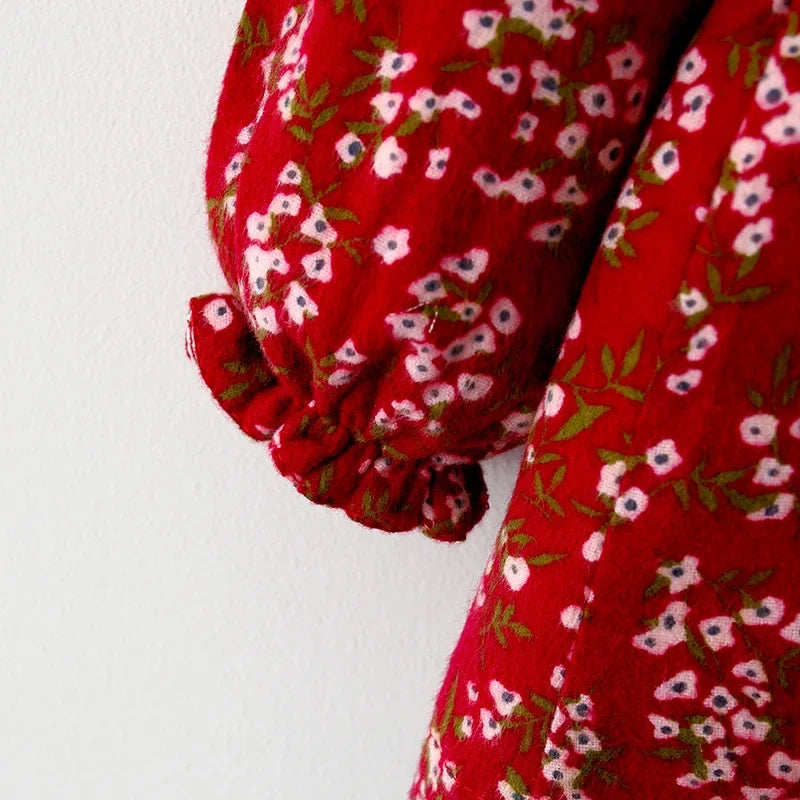 Children's Spring and Autumn Clothing Girls' Long sleeved Printed Dress Children's Princess Dress Baby Dress