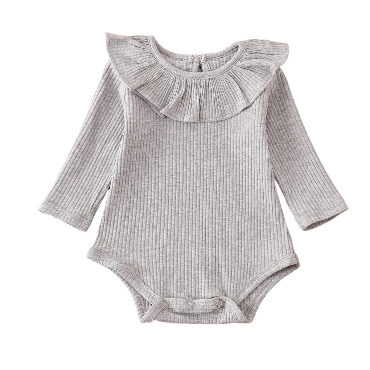 Candy ruffle onesie, newborn girl