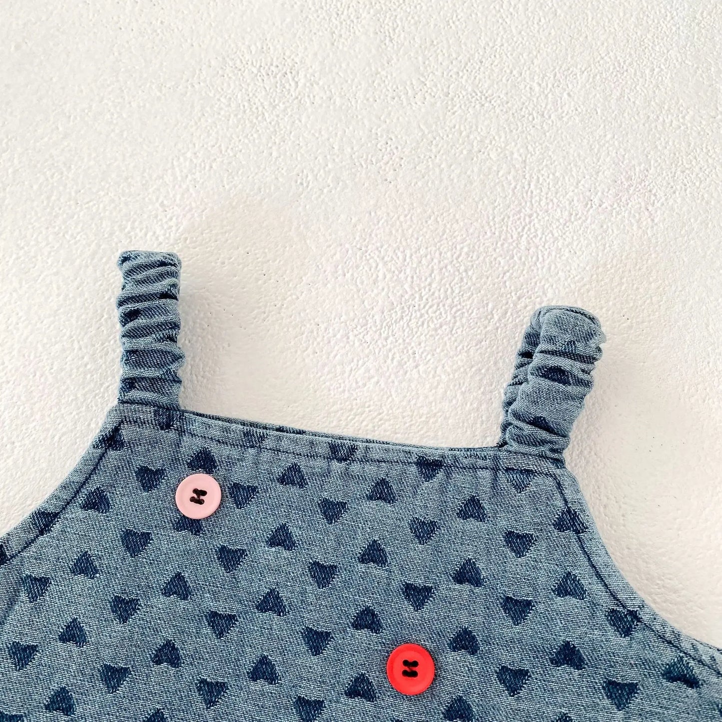 Baby Clothes Summer Female Baby Fashion Trend Cowboy Set Love Cowboy Strap Top Short Skirt Two Piece Set