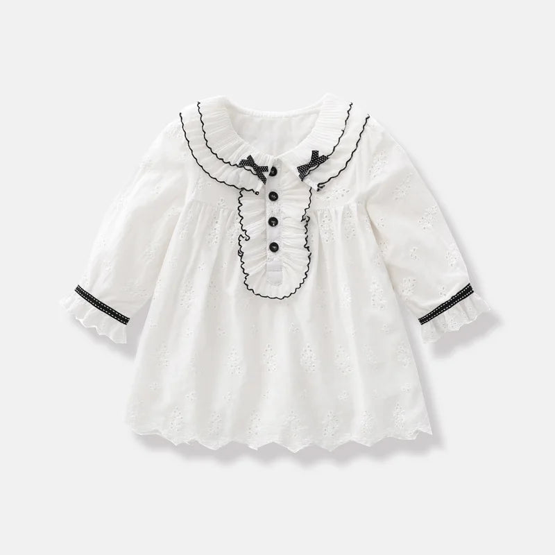 Baby Girl Dress Spring Autumn Infant Baptismal Dresses Children Birthday Party Fashion Clothing Kids Girls Casual Vestidos