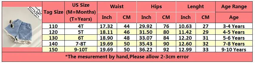 2024 New Summer Girls Cool Cute Denim Clothing Shorts Pants Jeans Clothes Children Girls Casual Short Trousers Infant Bottoms