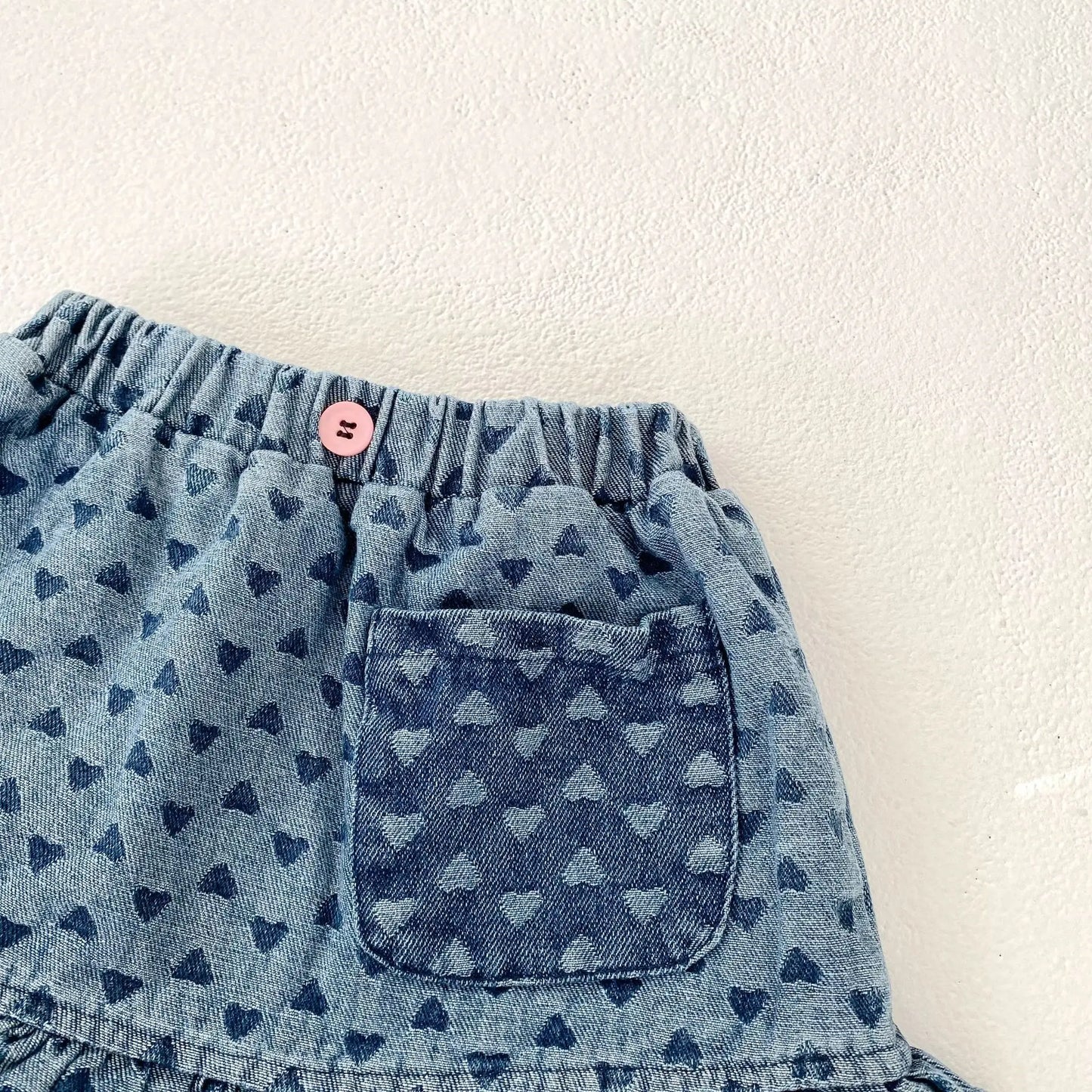 Baby Clothes Summer Female Baby Fashion Trend Cowboy Set Love Cowboy Strap Top Short Skirt Two Piece Set