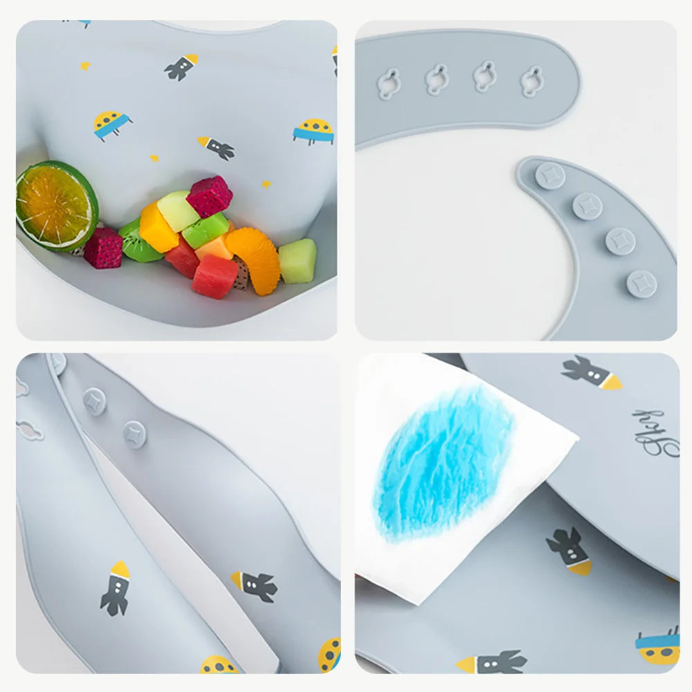 Baby Bibs Waterproof Soft Silicone