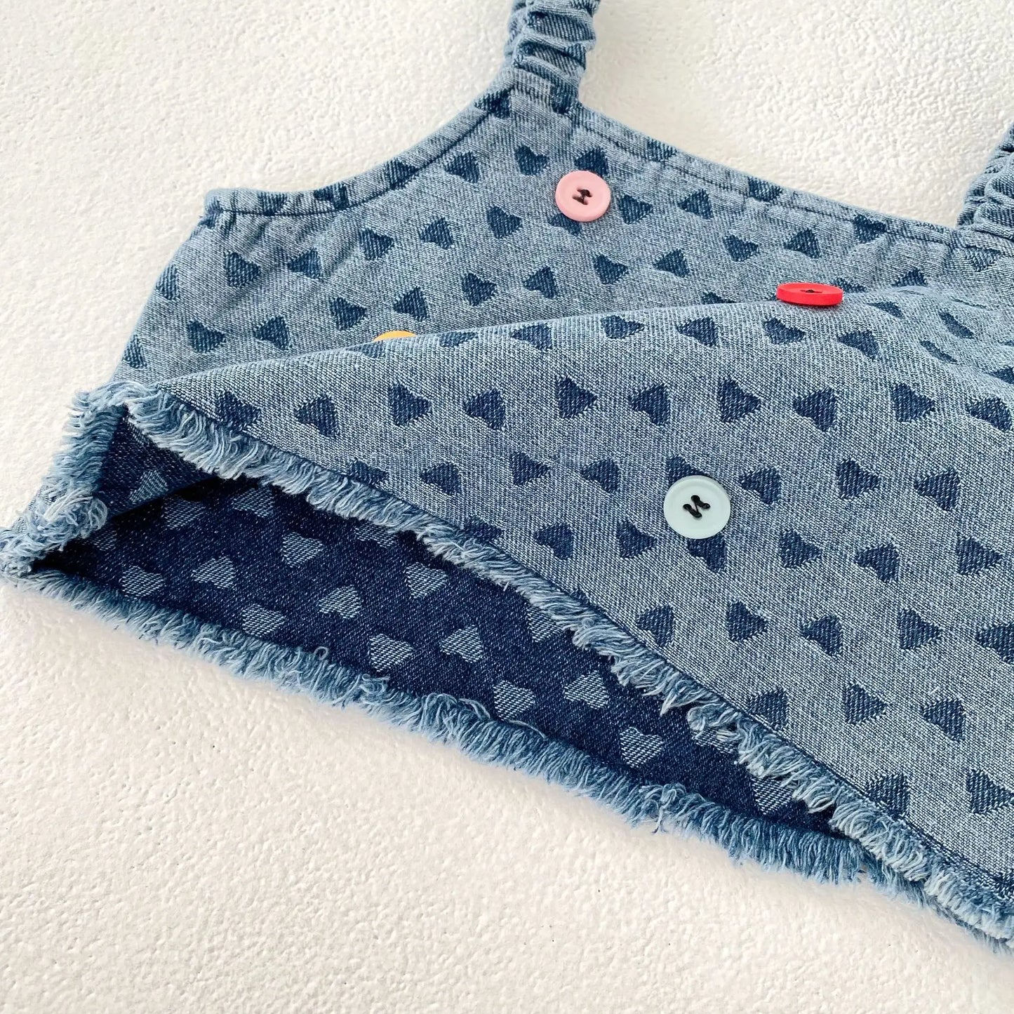 Baby Clothes Summer Female Baby Fashion Trend Cowboy Set Love Cowboy Strap Top Short Skirt Two Piece Set
