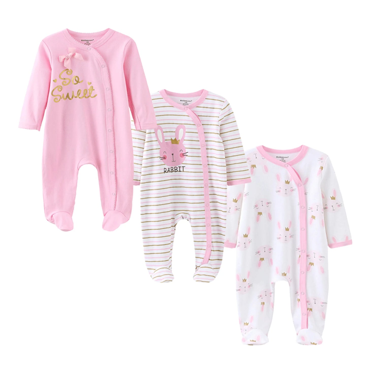 Kiddiezoom 3 Pc Unisex Cartoon Long Sleeve