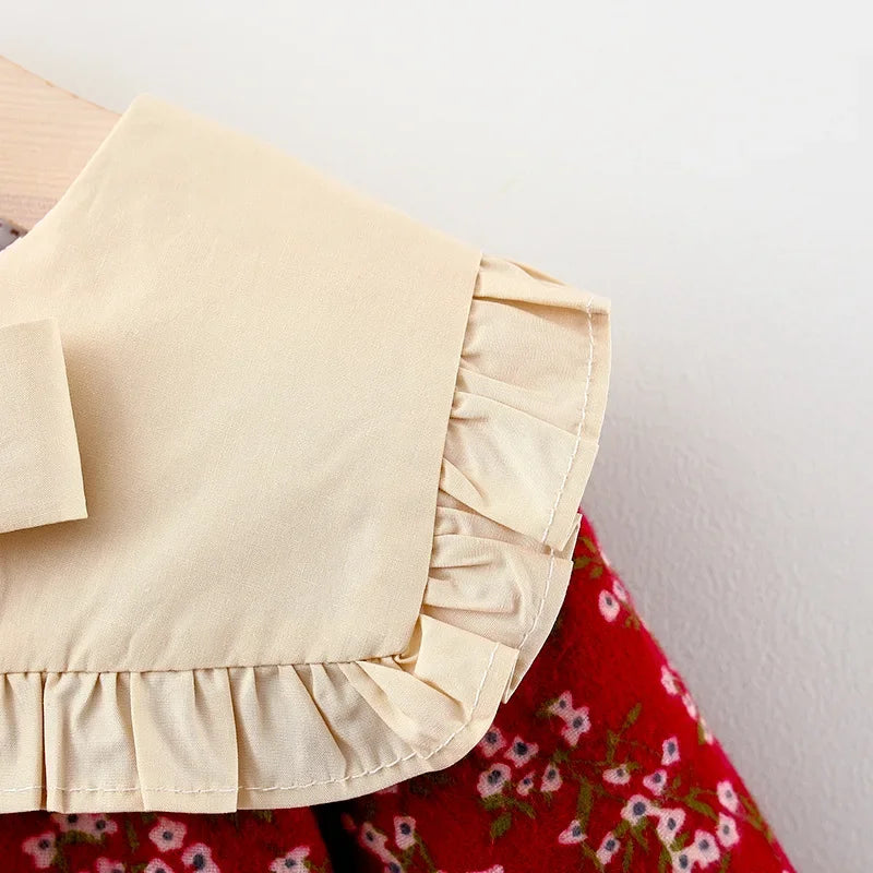 Children's Spring and Autumn Clothing Girls' Long sleeved Printed Dress Children's Princess Dress Baby Dress