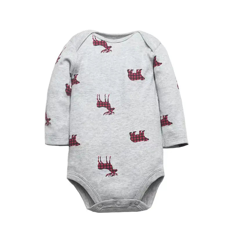 3/4/5PCS Baby Boys Girls Bodysuits Long Sleeve Stripe 100% Cotton Baby Clothes 0-24 Month Newborn Body Bebe Jumpsuit Clothing