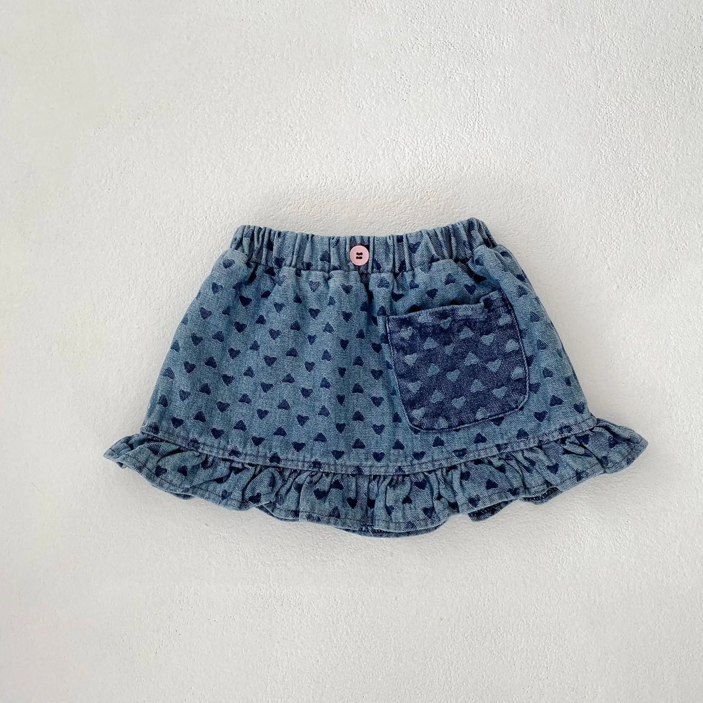 Baby Clothes Summer Female Baby Fashion Trend Cowboy Set Love Cowboy Strap Top Short Skirt Two Piece Set