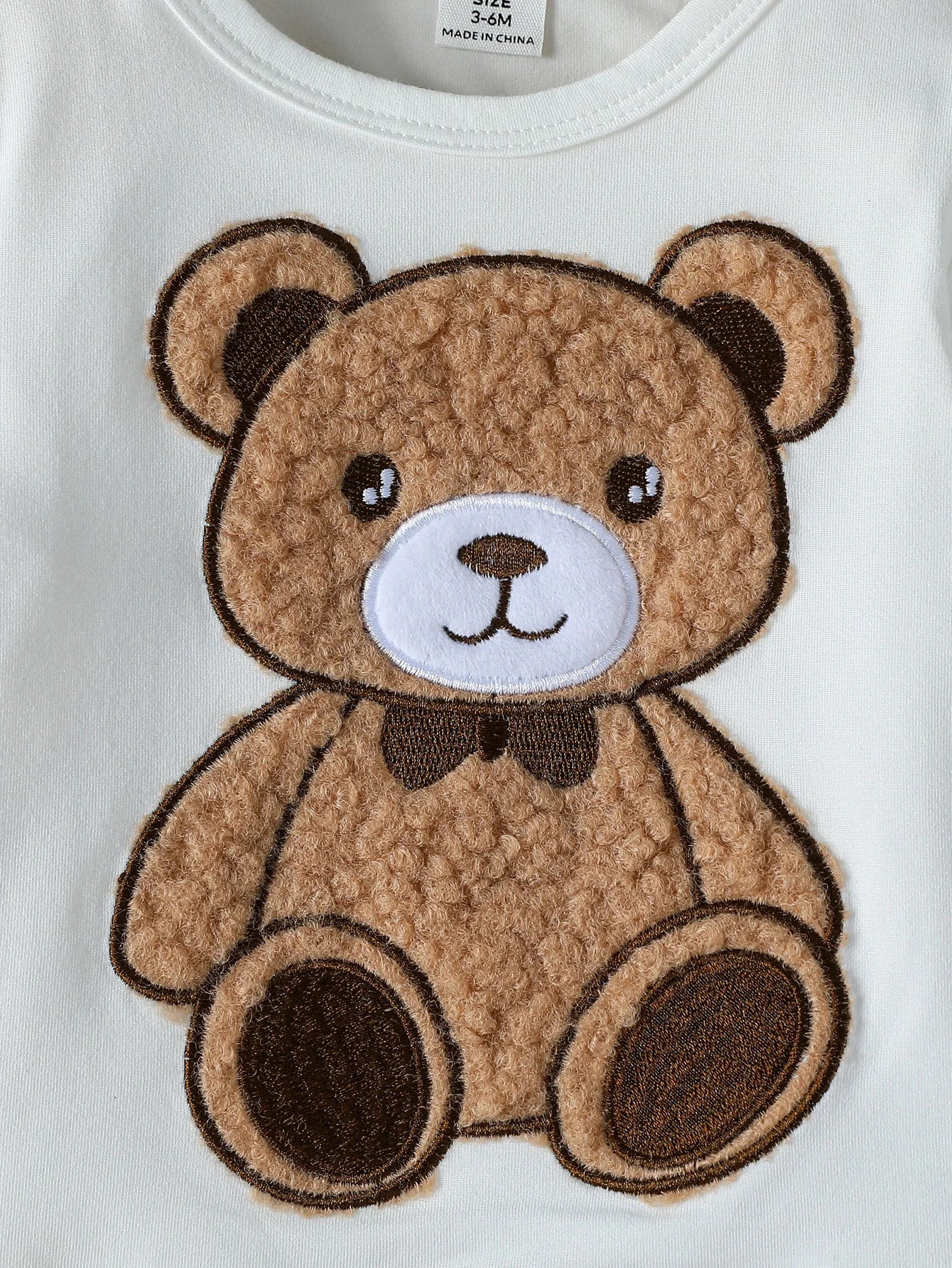 2025 Fashion Baby Boys 2Pcs Autumn Long Sleeve Cartton Bear Top+ Solid overalls Baby Jumpsuit For 1-3Y Sets Casual Clothes