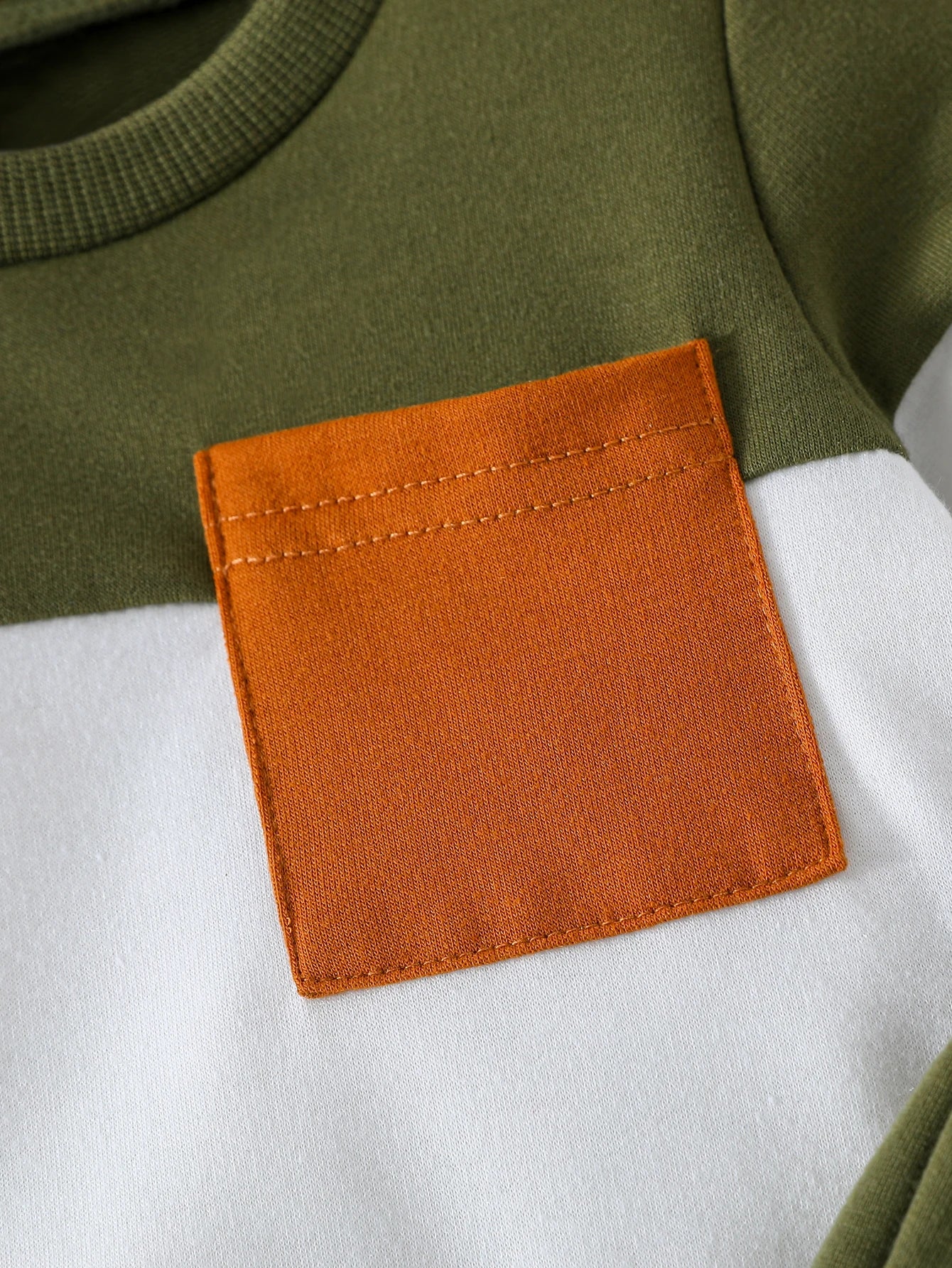 Contrast Color Pant Sets, Casual