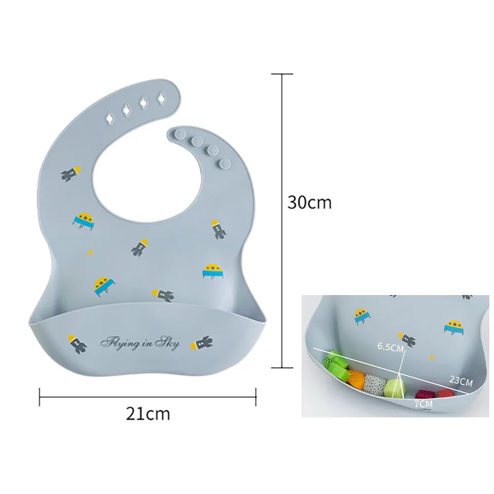Baby Bibs Waterproof Soft Silicone