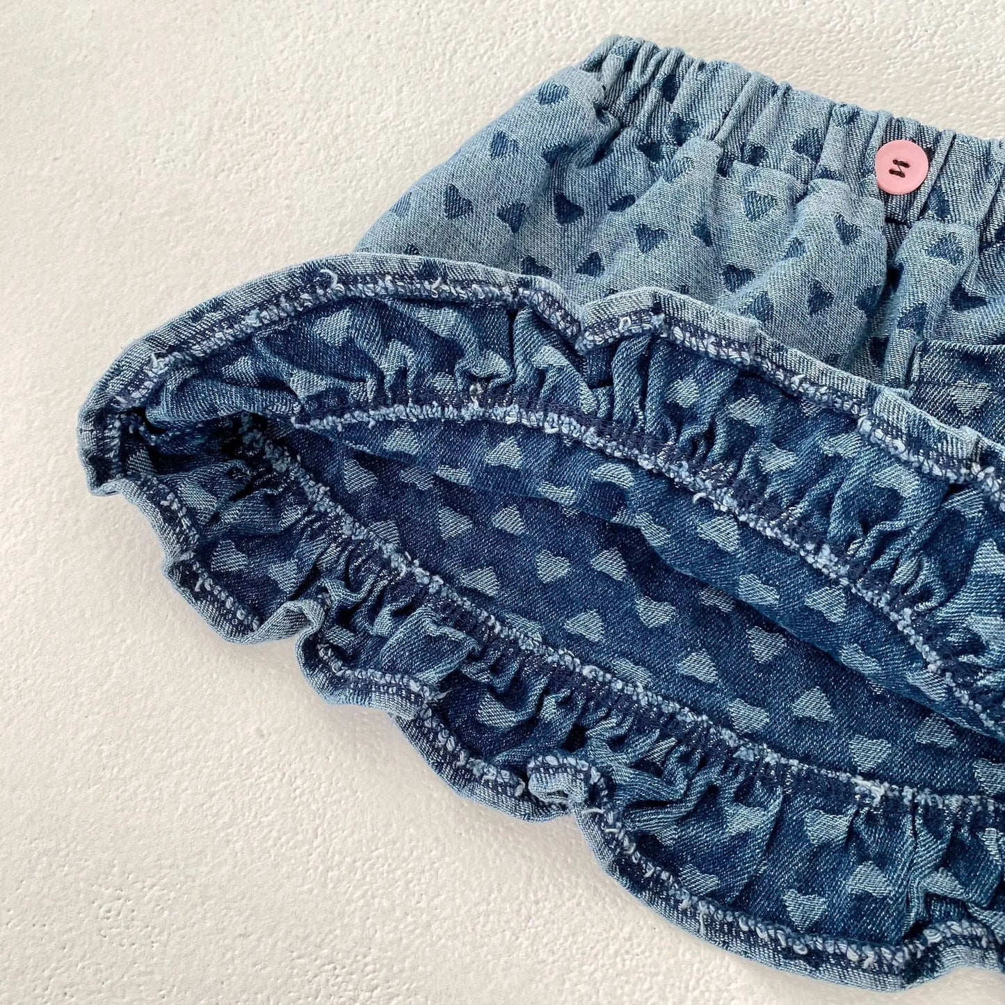 Baby Clothes Summer Female Baby Fashion Trend Cowboy Set Love Cowboy Strap Top Short Skirt Two Piece Set