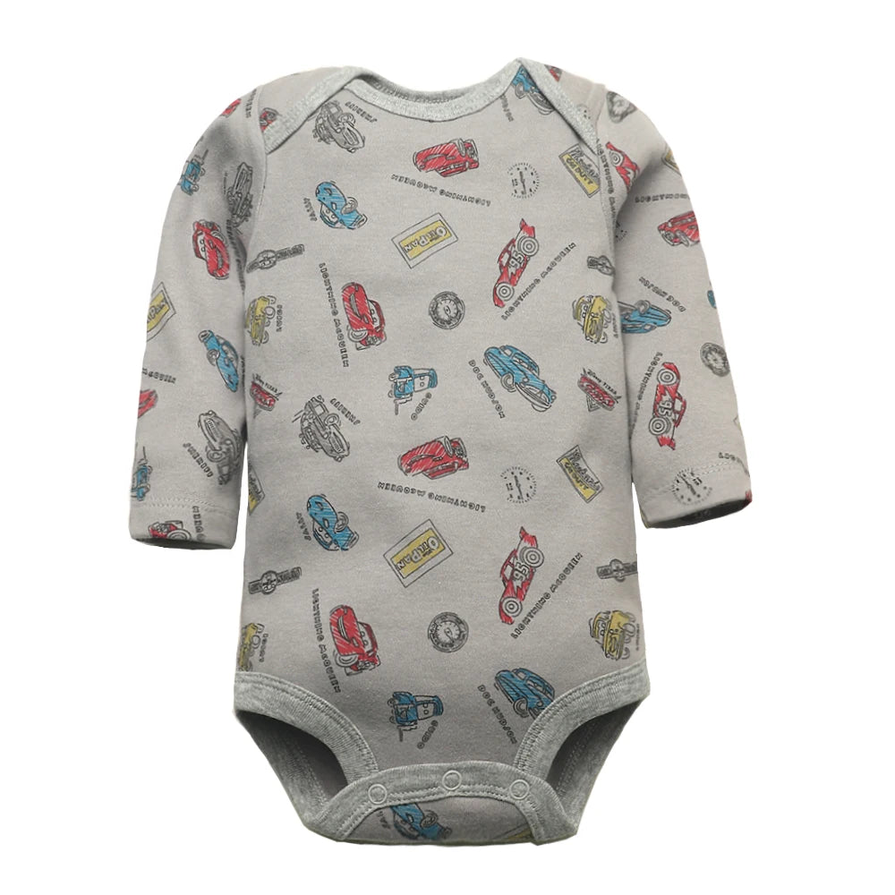 3/4/5PCS Baby Boys Girls Bodysuits Long Sleeve Stripe 100% Cotton Baby Clothes 0-24 Month Newborn Body Bebe Jumpsuit Clothing