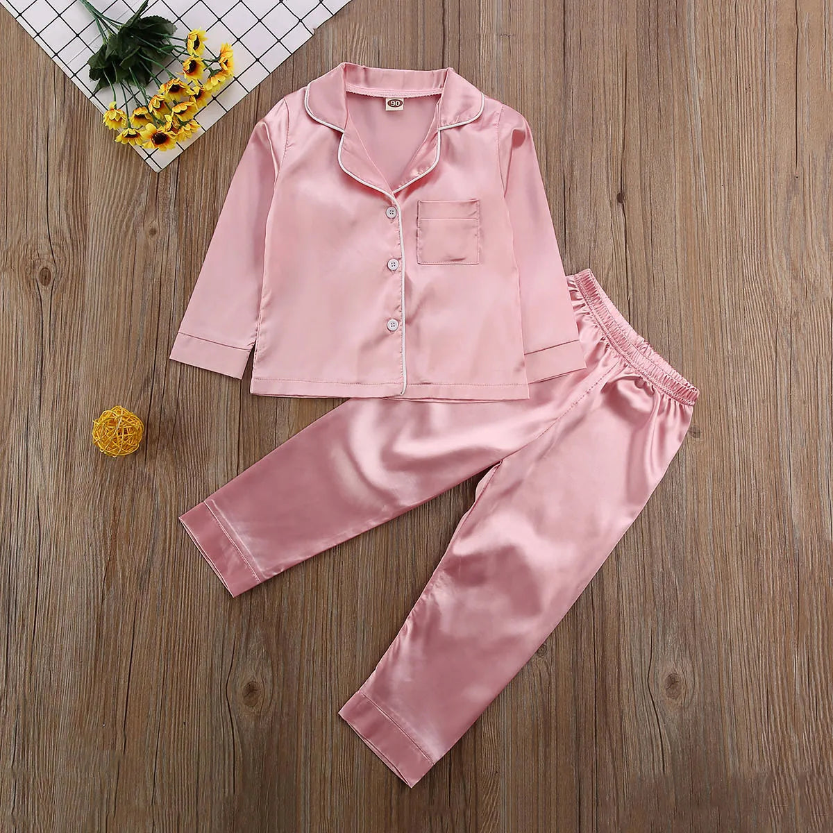 Satin Autumn Winter Pajamas