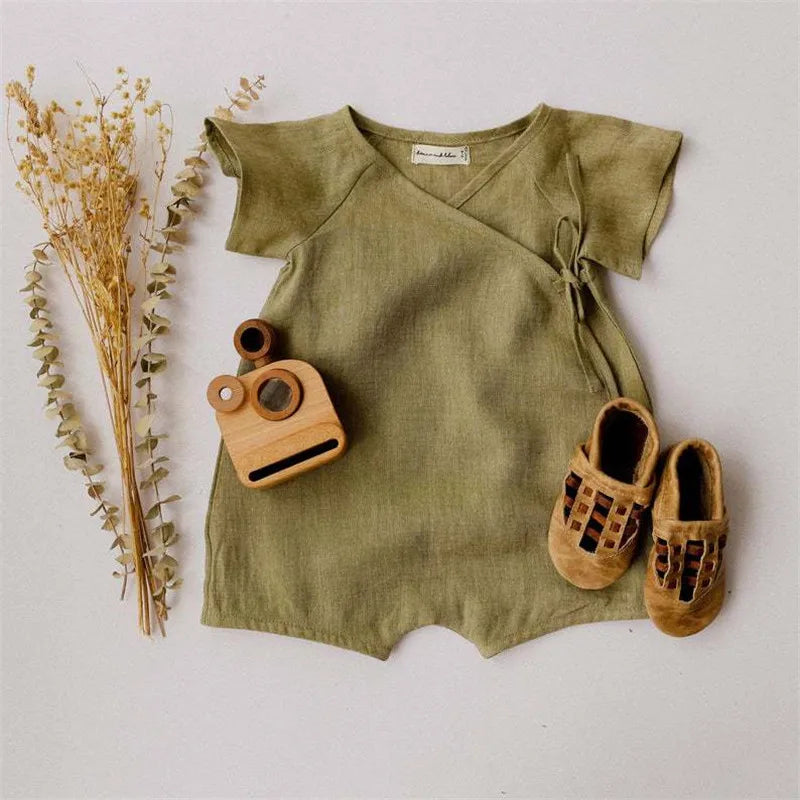 Linen Cotton Baby Boys Rompers Summer