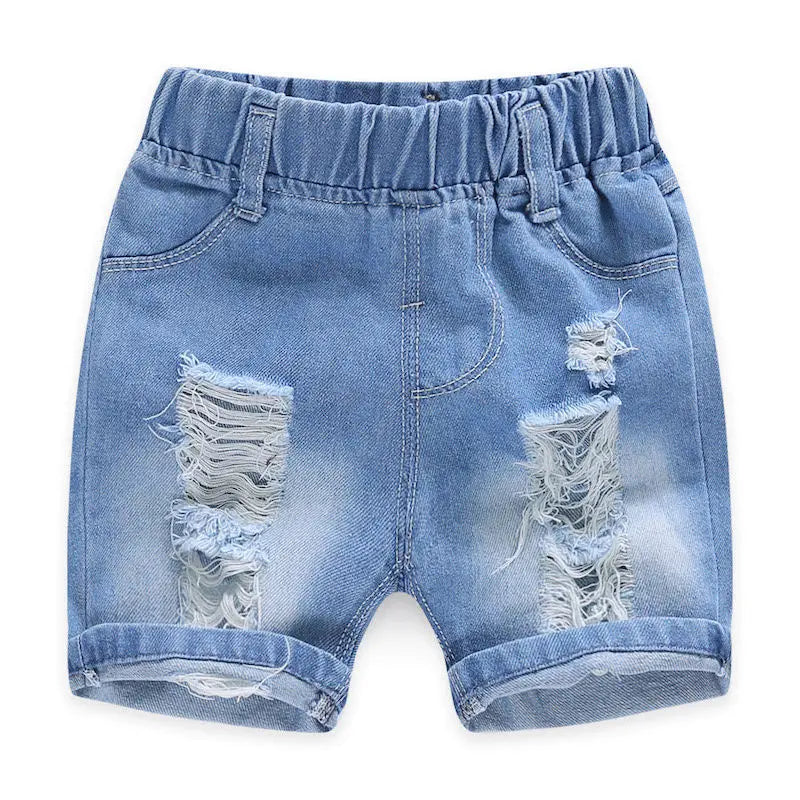 2022 New Fashion Design Toddler Trousers Pants Boy Jeans Kids Summer Casual Cool Boy Denim Shorts