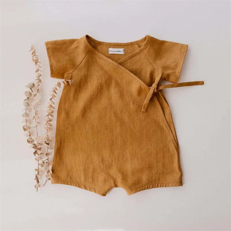 Linen Cotton Baby Boys Rompers Summer
