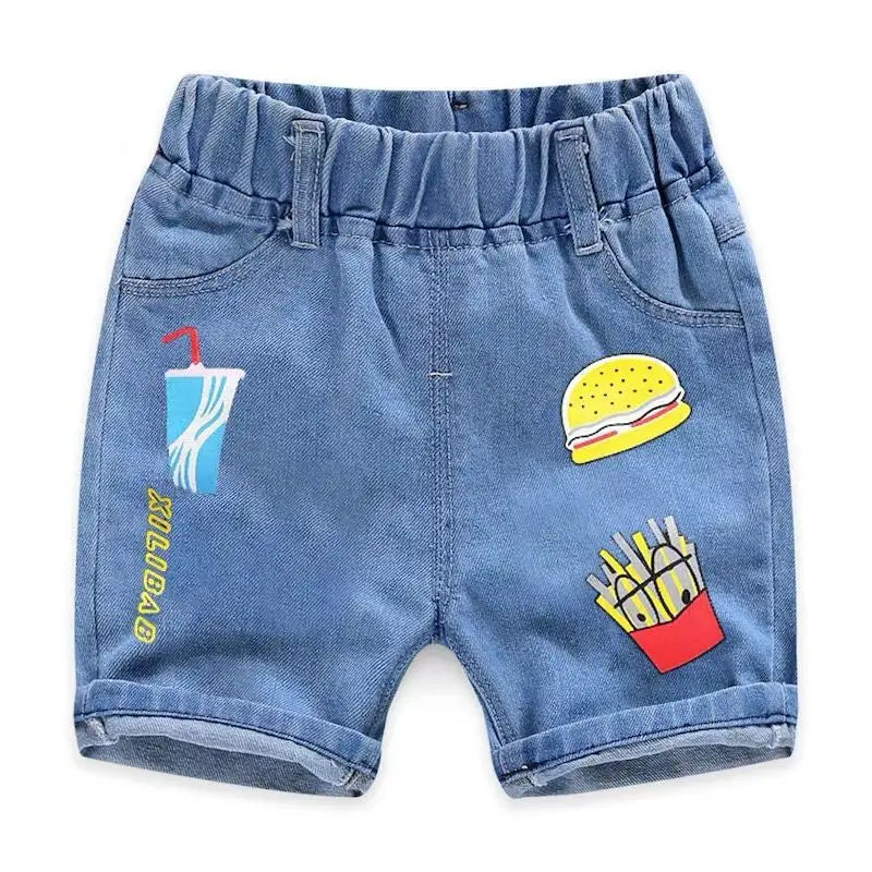 2022 New Fashion Design Toddler Trousers Pants Boy Jeans Kids Summer Casual Cool Boy Denim Shorts