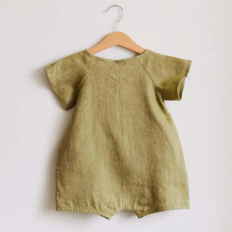 Linen Cotton Baby Boys Rompers Summer