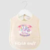 Cartoon Pattern Waterproof Baby Eating Bib Gown for Children Button Closure Food Supplement OEM Service Available