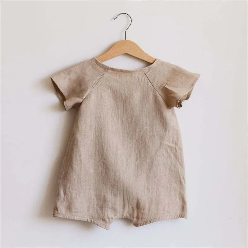 Linen Cotton Baby Boys Rompers Summer
