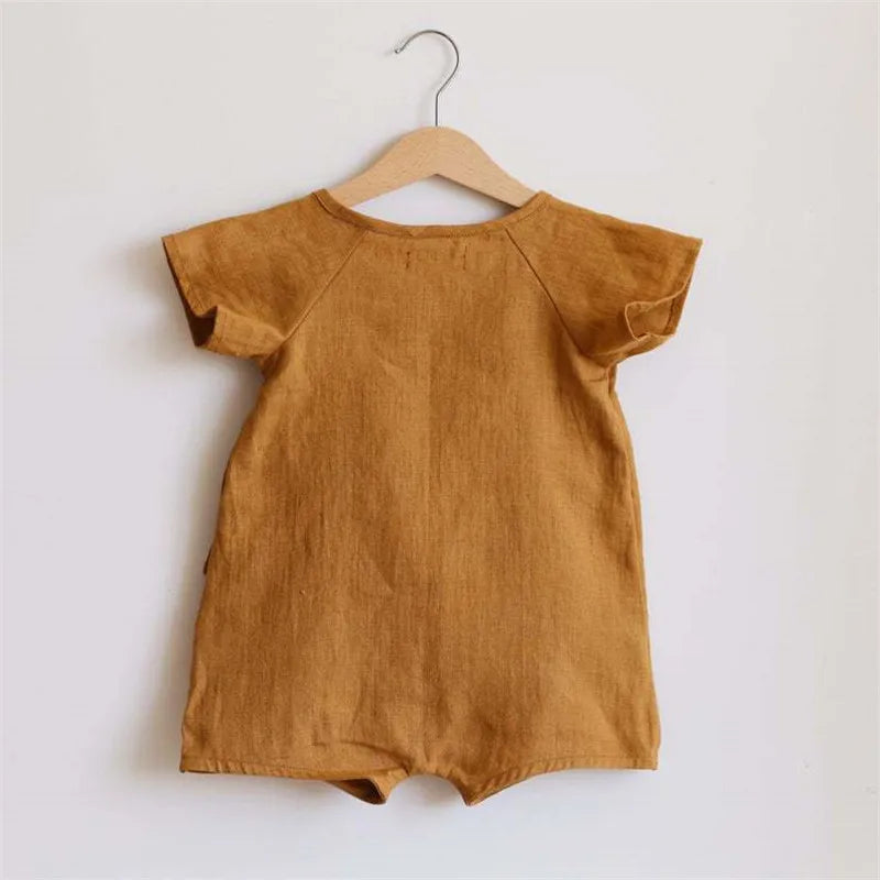 Linen Cotton Baby Boys Rompers Summer