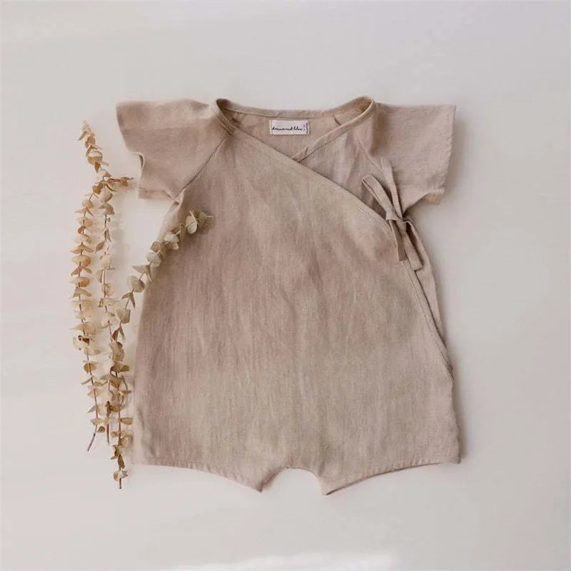 Linen Cotton Baby Boys Rompers Summer