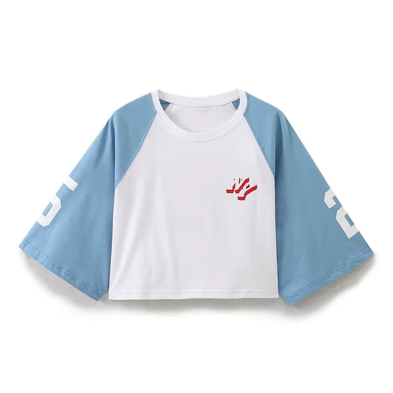 ZATRHMBM Women's 2024 New Fashion Round Neck Long Sleeve Shirt Retro Casual Elegant Blouse Blusas Chic Top