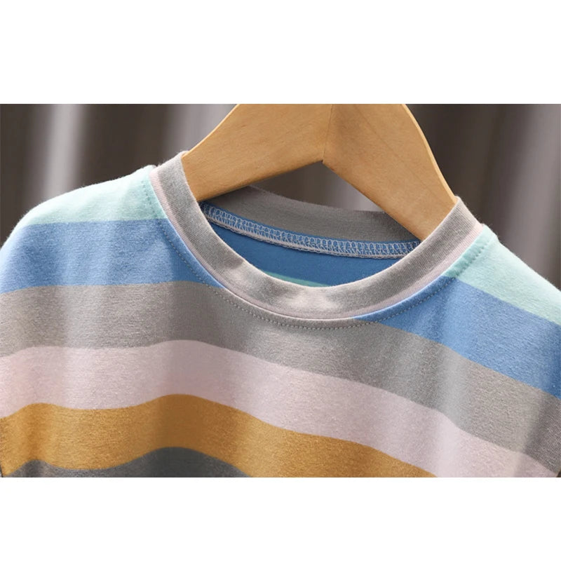 Summer Baby Boys Clothes Suit Fashion Tshirt Toddler Boy Outfit Set Stripe Shirt+Denim Shorts 2 Pcs Sets Infants Kids Clothes