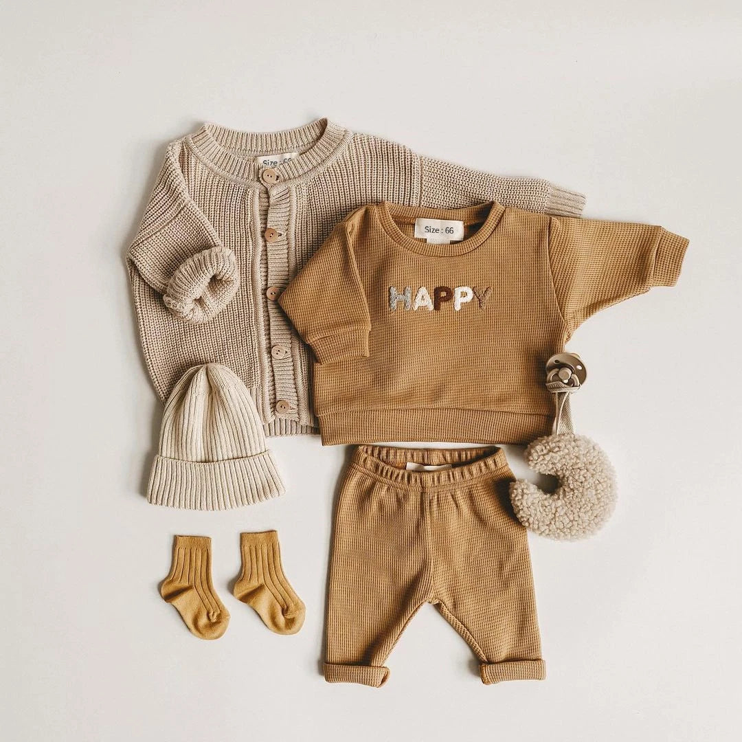 Casual Tops + Loose Trousers 2pcs Outfit