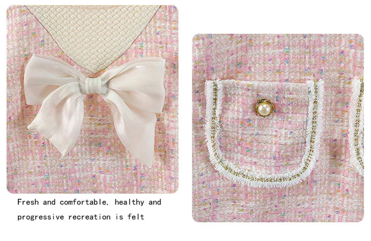 1-5Y New Spring Autumn Dresses For Baby Girls  Cute Bow Mesh Plaid Long Sleeve Princess Dress