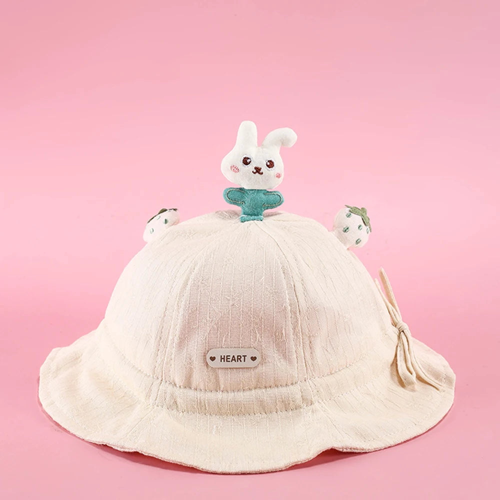 Fashion Baby Cotton Cap Spring Summer Boy Baby Cute Bucket Hat Girl Child Lovely Sunshade Hats 3-24 Month