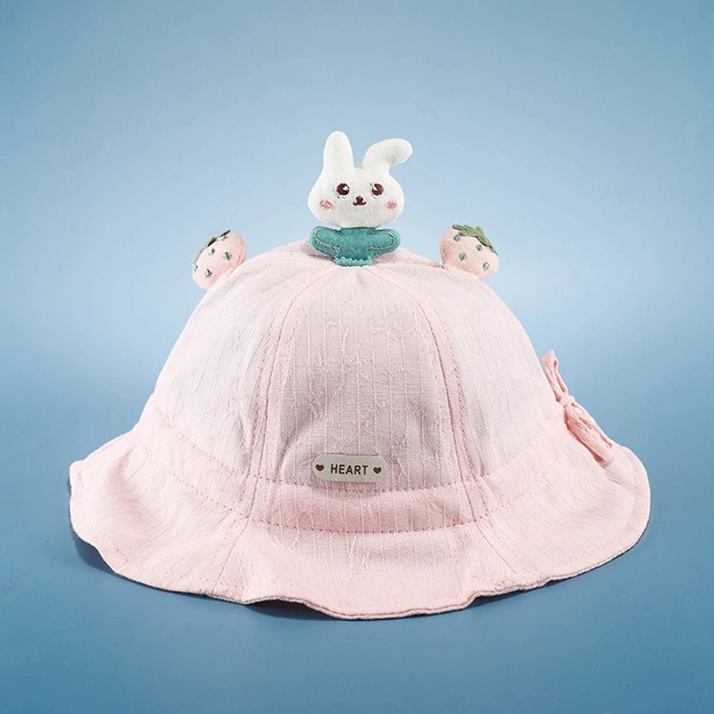 Fashion Baby Cotton Cap Spring Summer Boy Baby Cute Bucket Hat Girl Child Lovely Sunshade Hats 3-24 Month