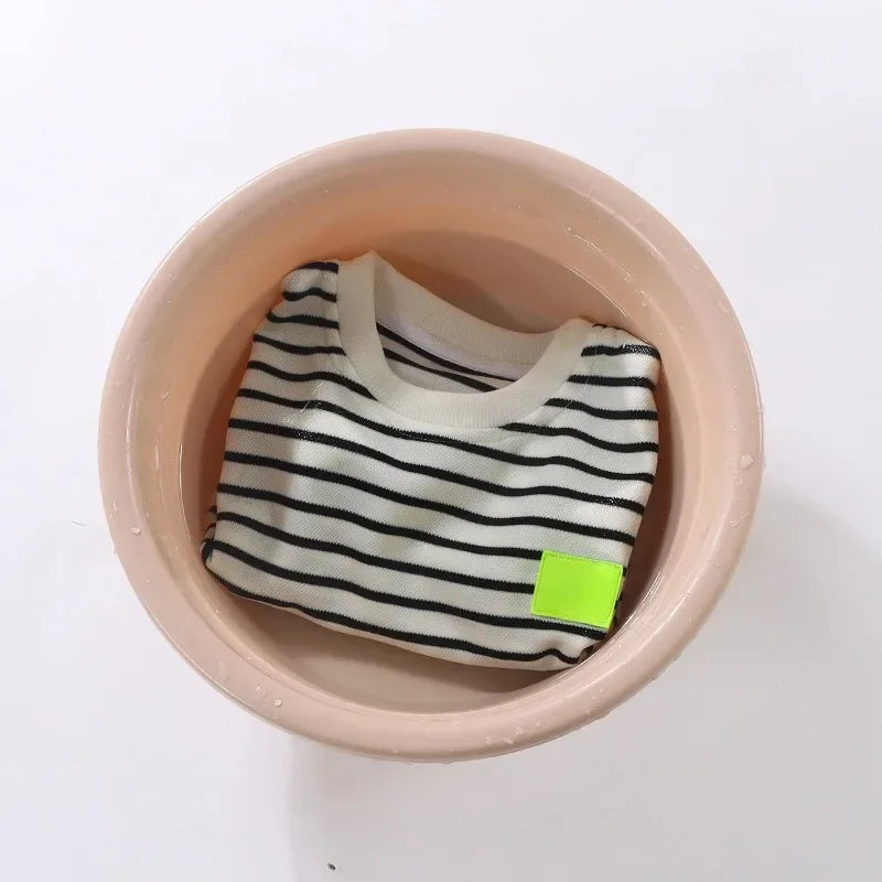 Stripe Tshirts and Shorts 2 Pieces Suits Casual Tracksuits