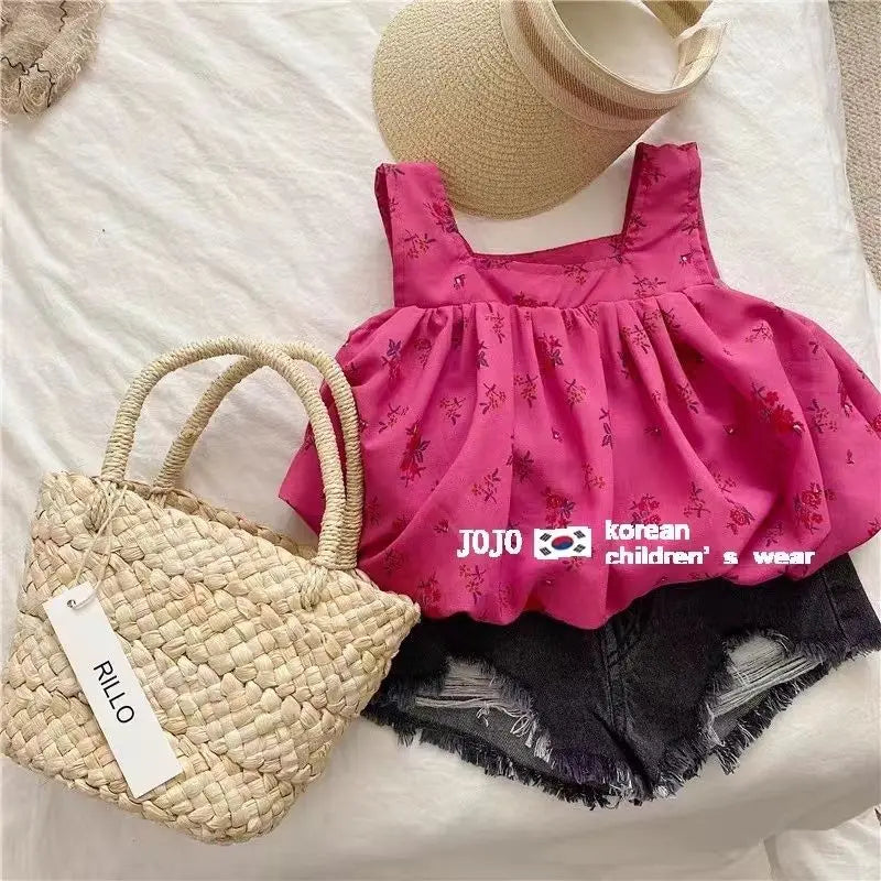 Summer Baby Girls Pants Washed Denim Ripped Shorts Hot Pants 2025 Summer New Fashion Children'S Clothing