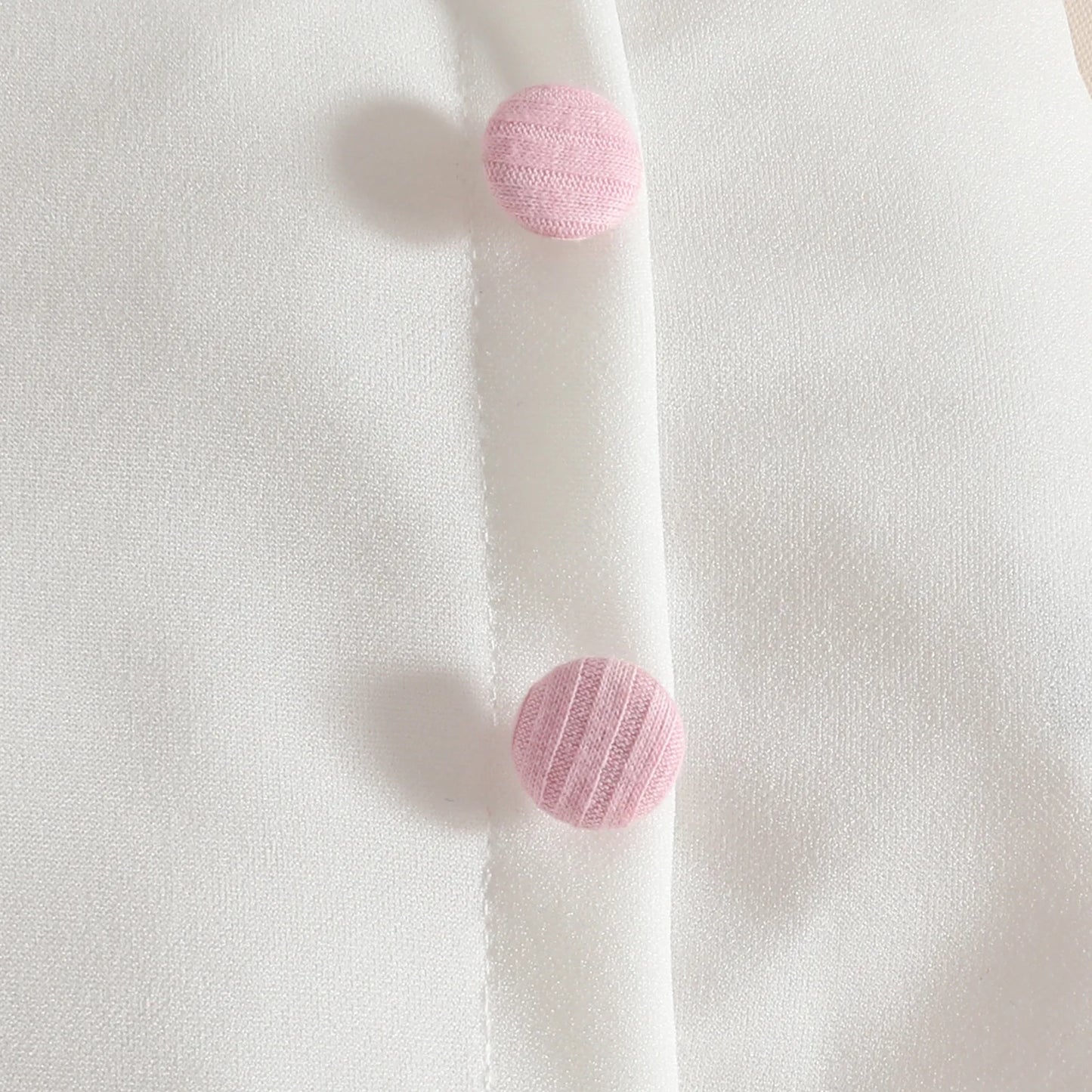 Tulle Trim 2Pcs Sets 0-3Y Baby Dresses Long Sleeve Top and Button Accent Skirt for Newborn Girls Party Outfit