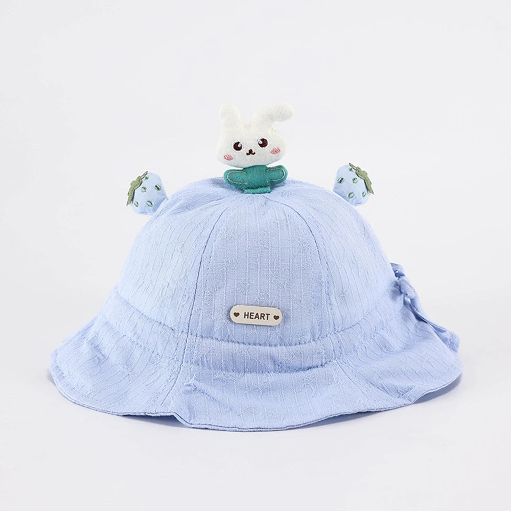 Fashion Baby Cotton Cap Spring Summer Boy Baby Cute Bucket Hat Girl Child Lovely Sunshade Hats 3-24 Month
