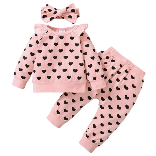 Heart Long Sleeves Top and Pant