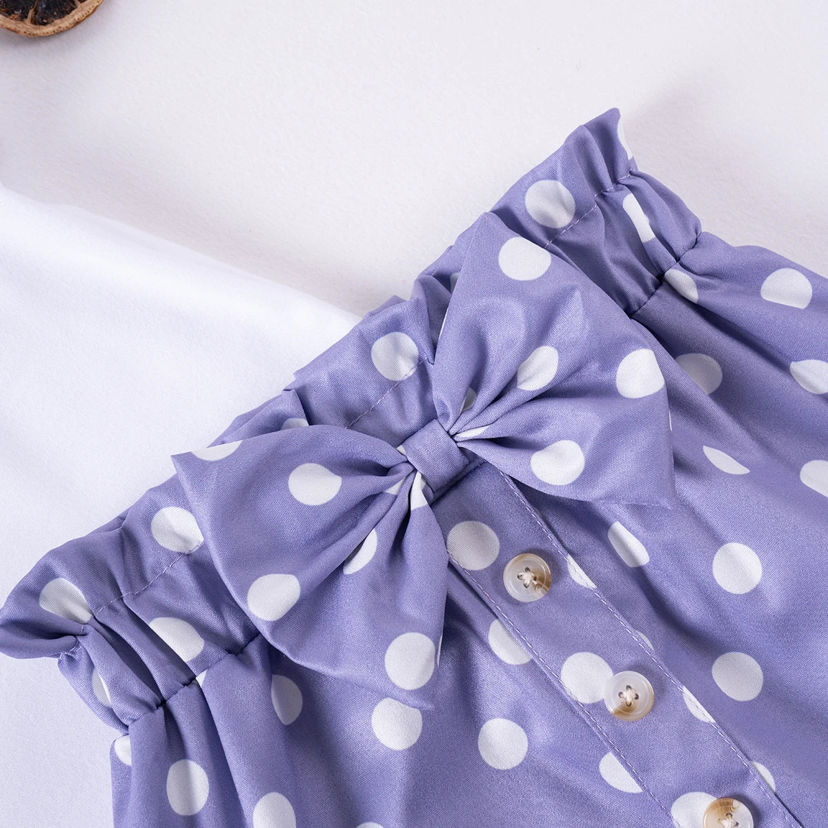 Summer Girls Fly Sleeve Short Sleeve Shorts Girls Two-piece Fashion Suit Cute Sweet Summer Suit