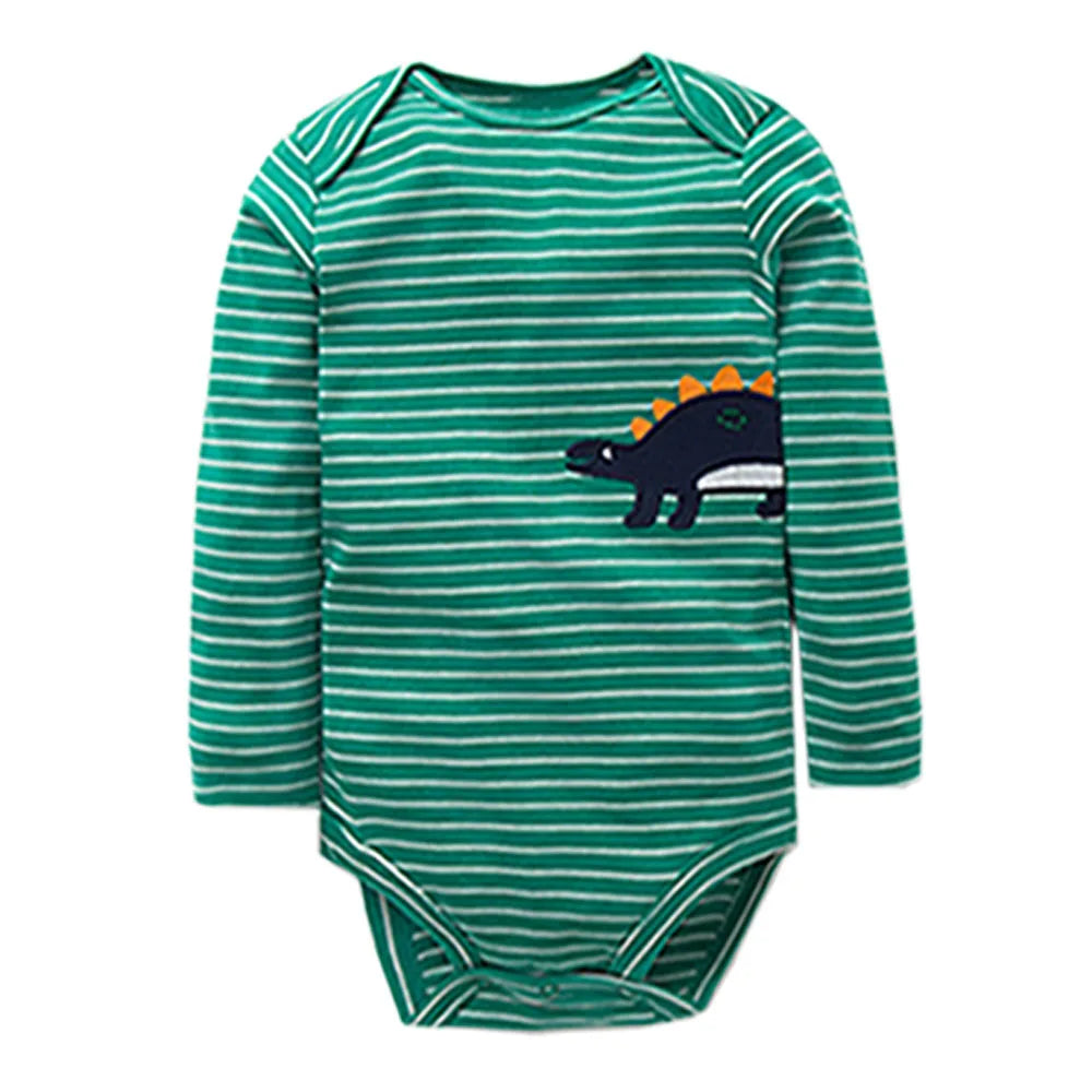 3/4/5PCS Baby Boys Girls Bodysuits Long Sleeve Stripe 100% Cotton Baby Clothes 0-24 Month Newborn Body Bebe Jumpsuit Clothing