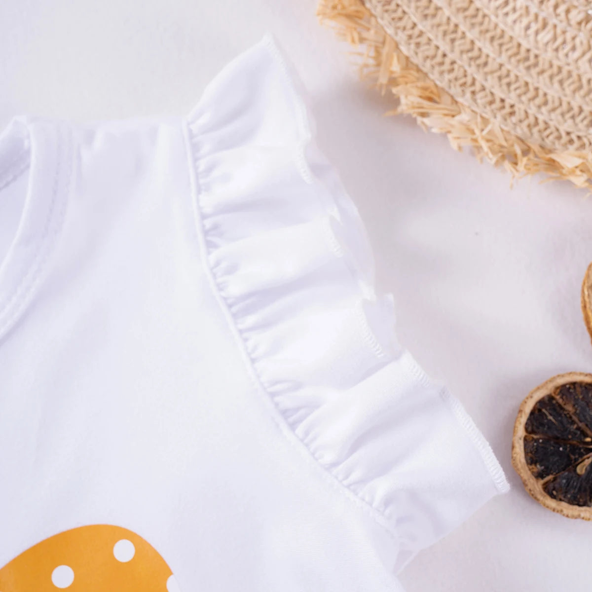 Summer Girls Fly Sleeve Short Sleeve Shorts Girls Two-piece Fashion Suit Cute Sweet Summer Suit